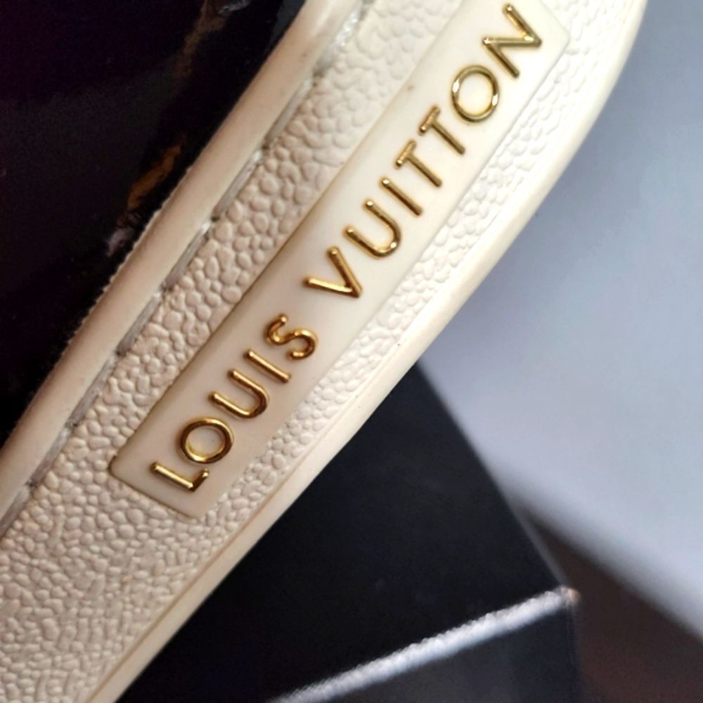 Louis Vuitton Black and Brown Monogram Sneakers - Picture 7 of 9